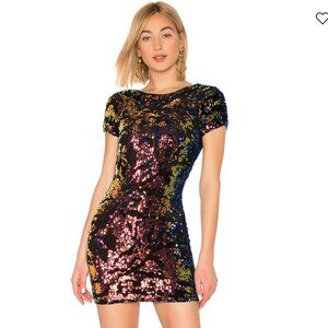 Revolve by the way Janice Open Back Dress Sequin XS